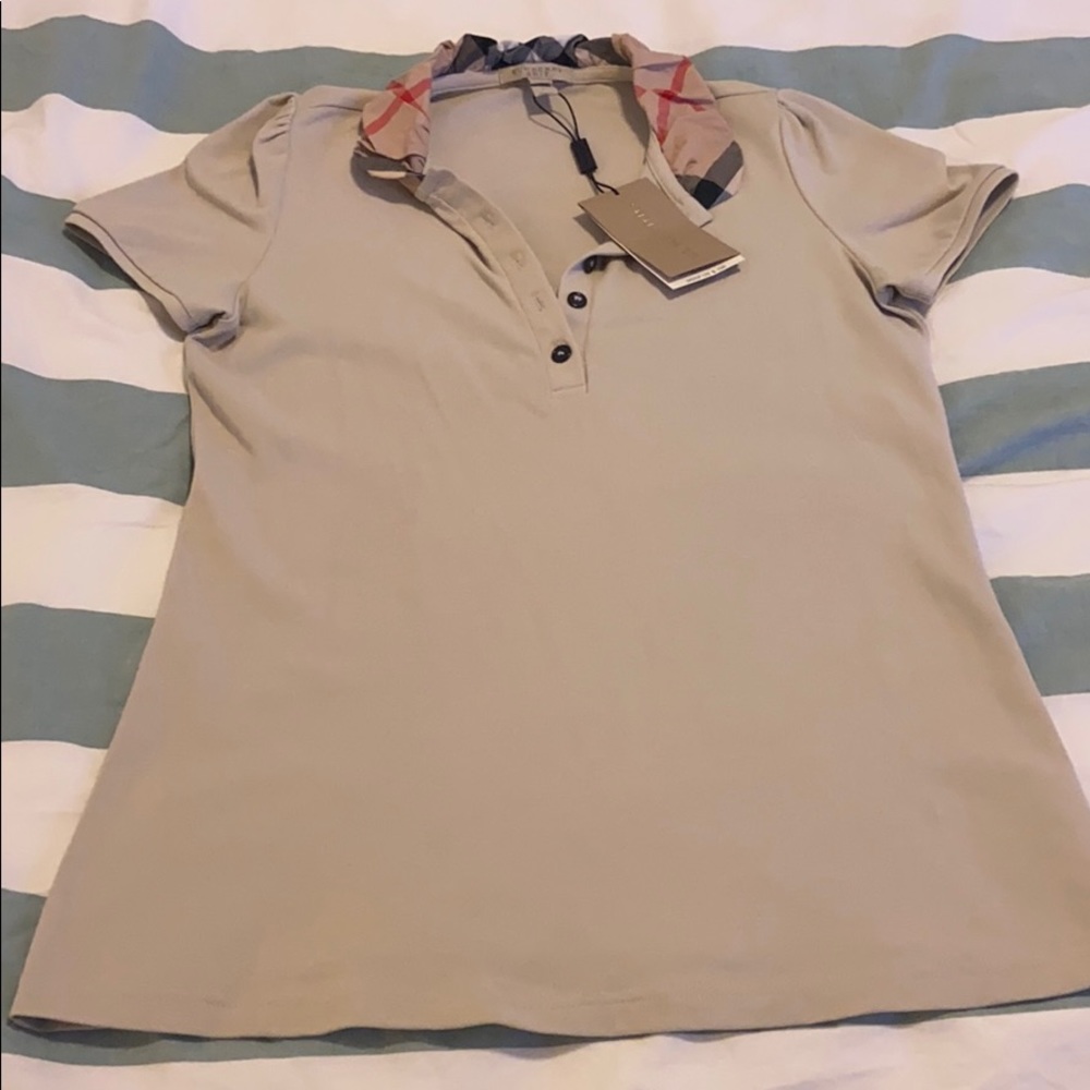 Burberry collard shirt